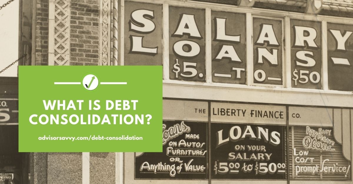 What is debt consolidation?