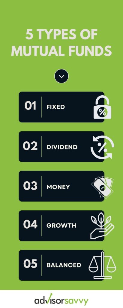 type of mutual fund infographic