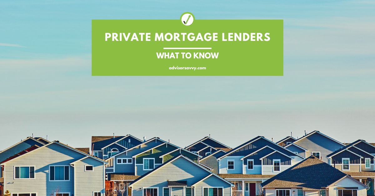 Private Mortgage Lenders